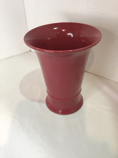 Coronet Mid-Century Red Ceramic Vase
