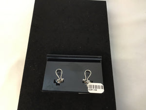 Rhinestone Silver Pave Earrings