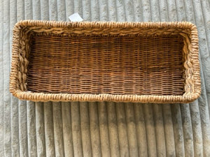 Brown Wicker Tray Basket