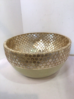 Decorative Gold Plastic Bowl