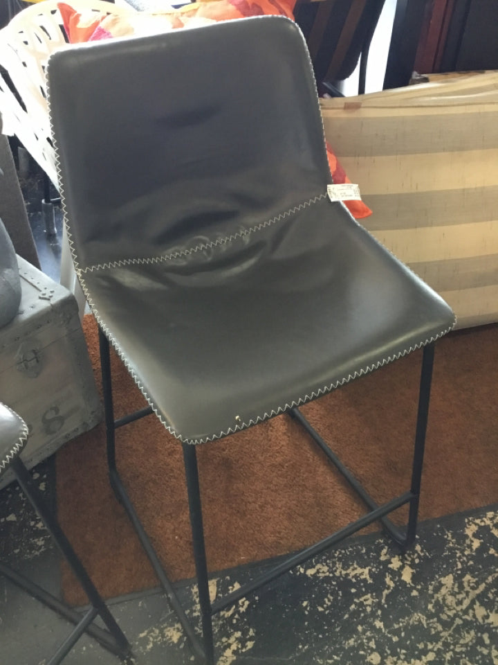 Bar Height Vinyl Gray Barstool/Bar Stool