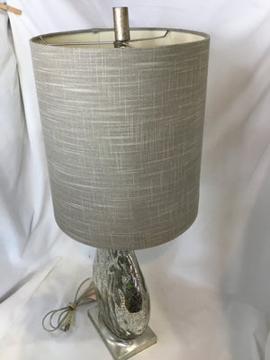 Silver Glass Table Lamp