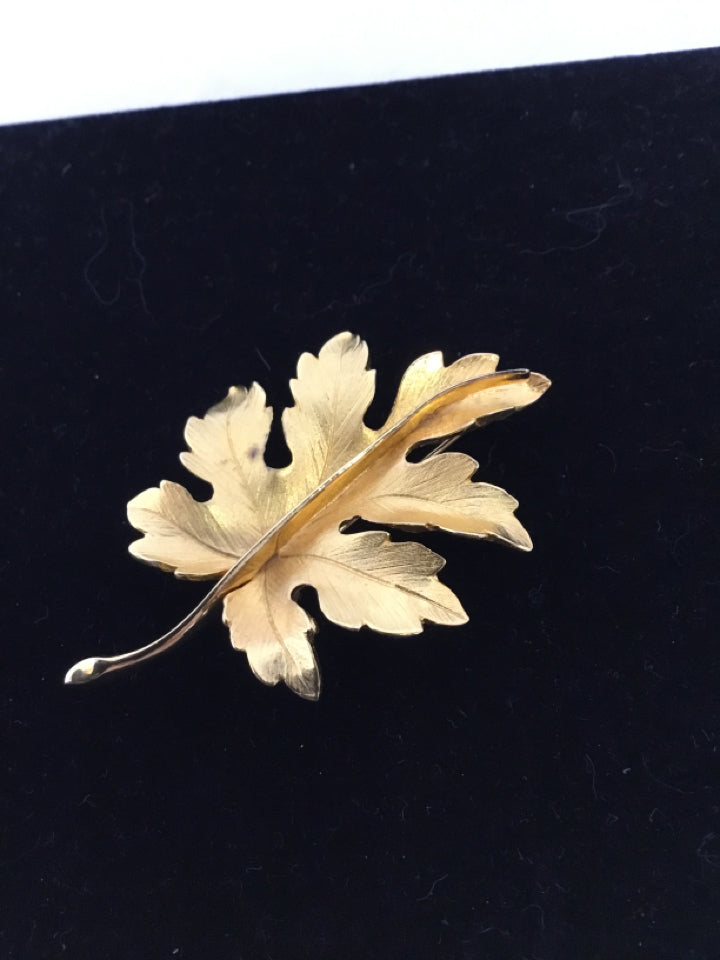 Metal Gold Leaf Pin