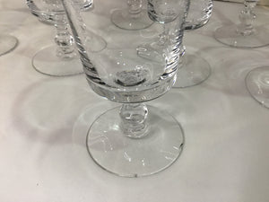 Reizart Kingsley Mid-Century Platinum Trim Crackle Water Glasses