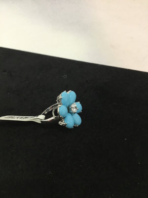 Blue Rhinestone Ring