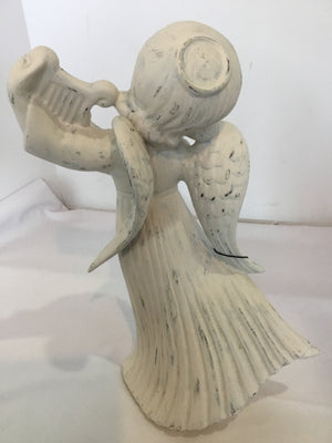 White Ceramic Angel Holiday Item