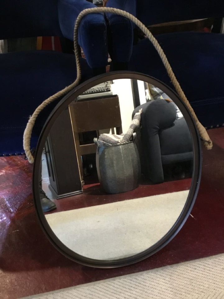 World Market Oval Bronze Metal Mirror