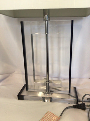 Riverbend Home Modern Clear Crystal Square Lamp