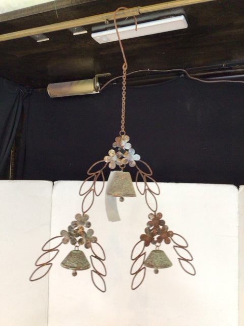 World Market Rust/Green Bells Wind Chime
