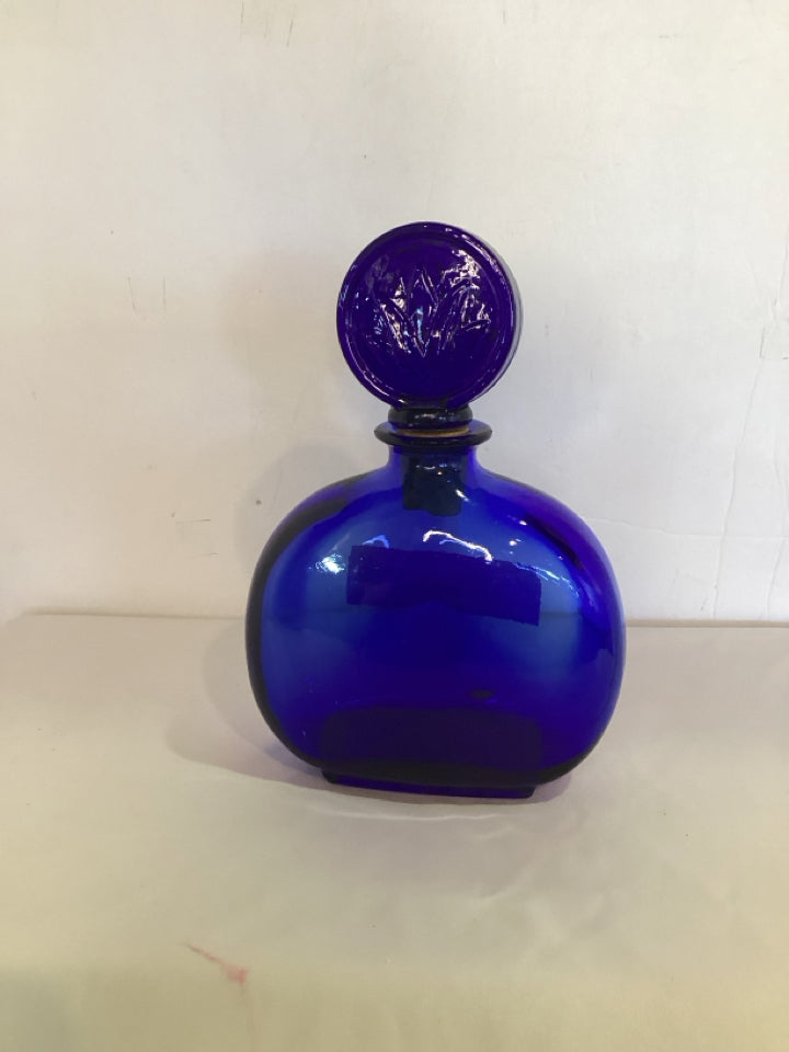 Cobalt Glass Decanter