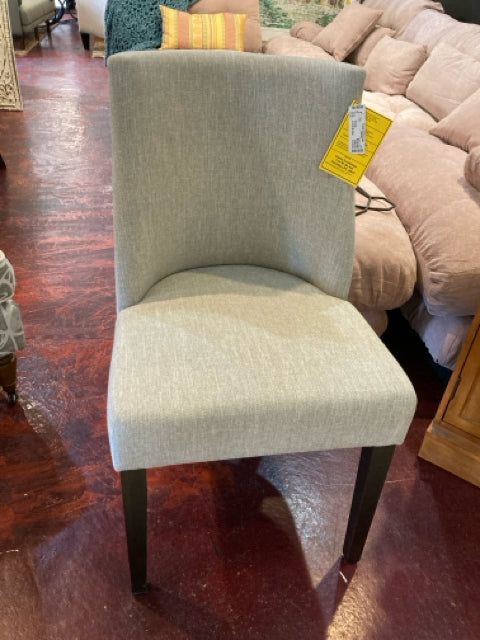 Slipper Linen NailHead Cream Chair