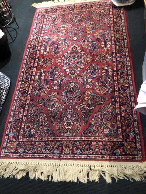 Karastan Wool Red/Blue Rug