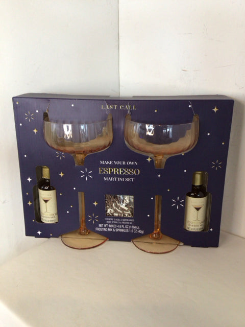 Martini Yellow Glass Glasses