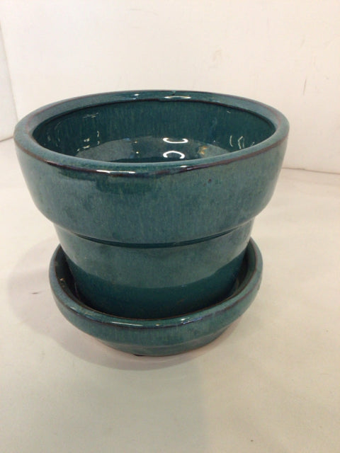 Aqua Ceramic Planter