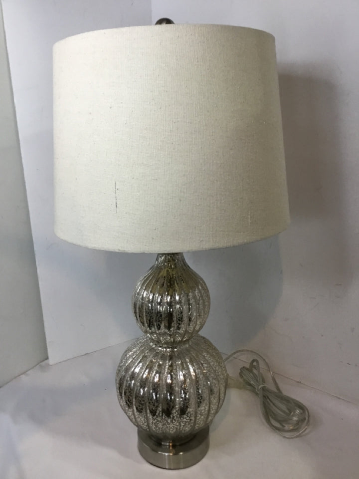 Silver Mercury Glass Lamp