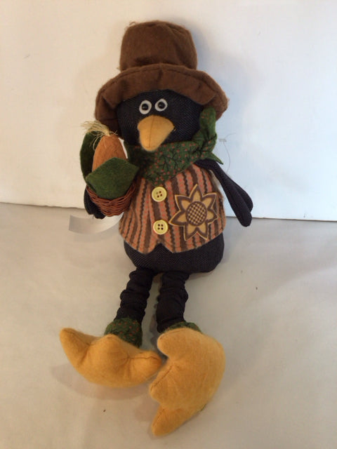 Halloween Black/Multi Crow Holiday Item