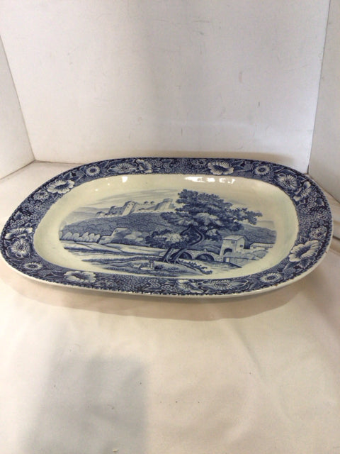 Transfer Ware Blue/White Plate