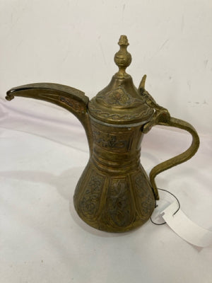 Vintage Middle Eastern Brass Coffee Pot