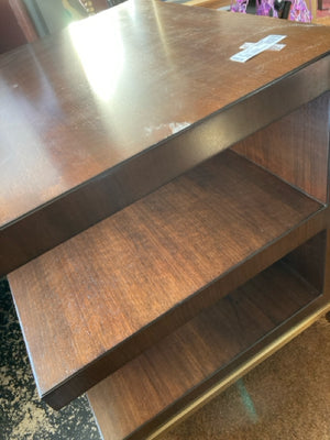 Tiered End/Side Brown Table 6XXUMP2A