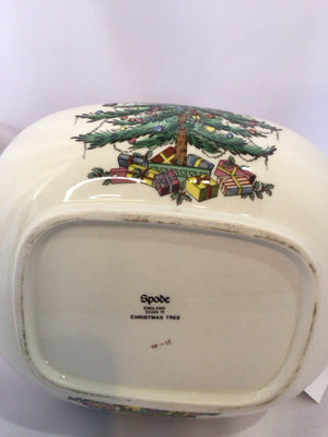 Spode Christmas White/Green Ceramic Teapot Christmas Tree Holiday Item