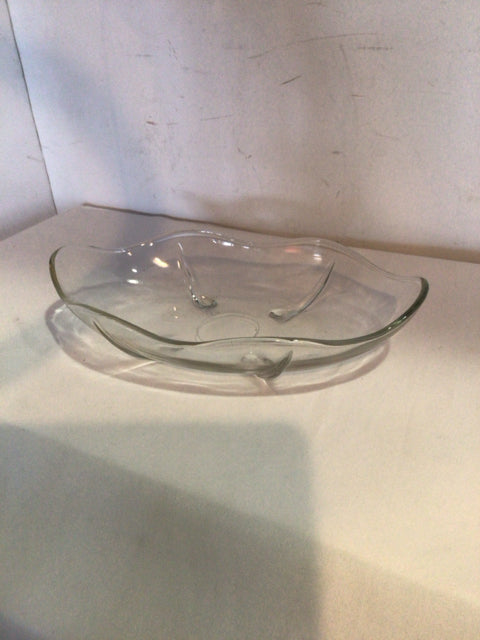 Anchor Hocking Serving Clear Glass Bowl