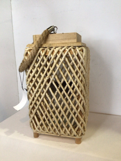 Natural Woven Lantern