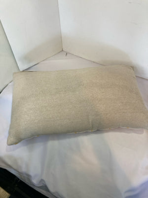 Cream/Yellow Cotton Embroidered Sun Pillow