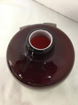 Red Glass Vase
