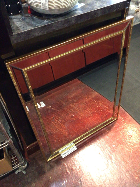 Beveled Silver/Gold Mirror