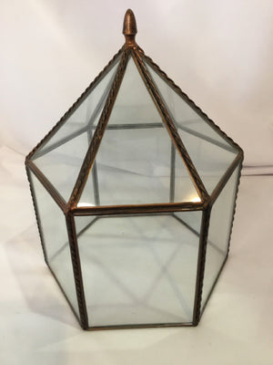 Terrarium Bronze Glass/Metal OCTAGONAL Terrarium