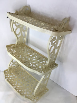 Wall Hanging Cream Plastic Shelf