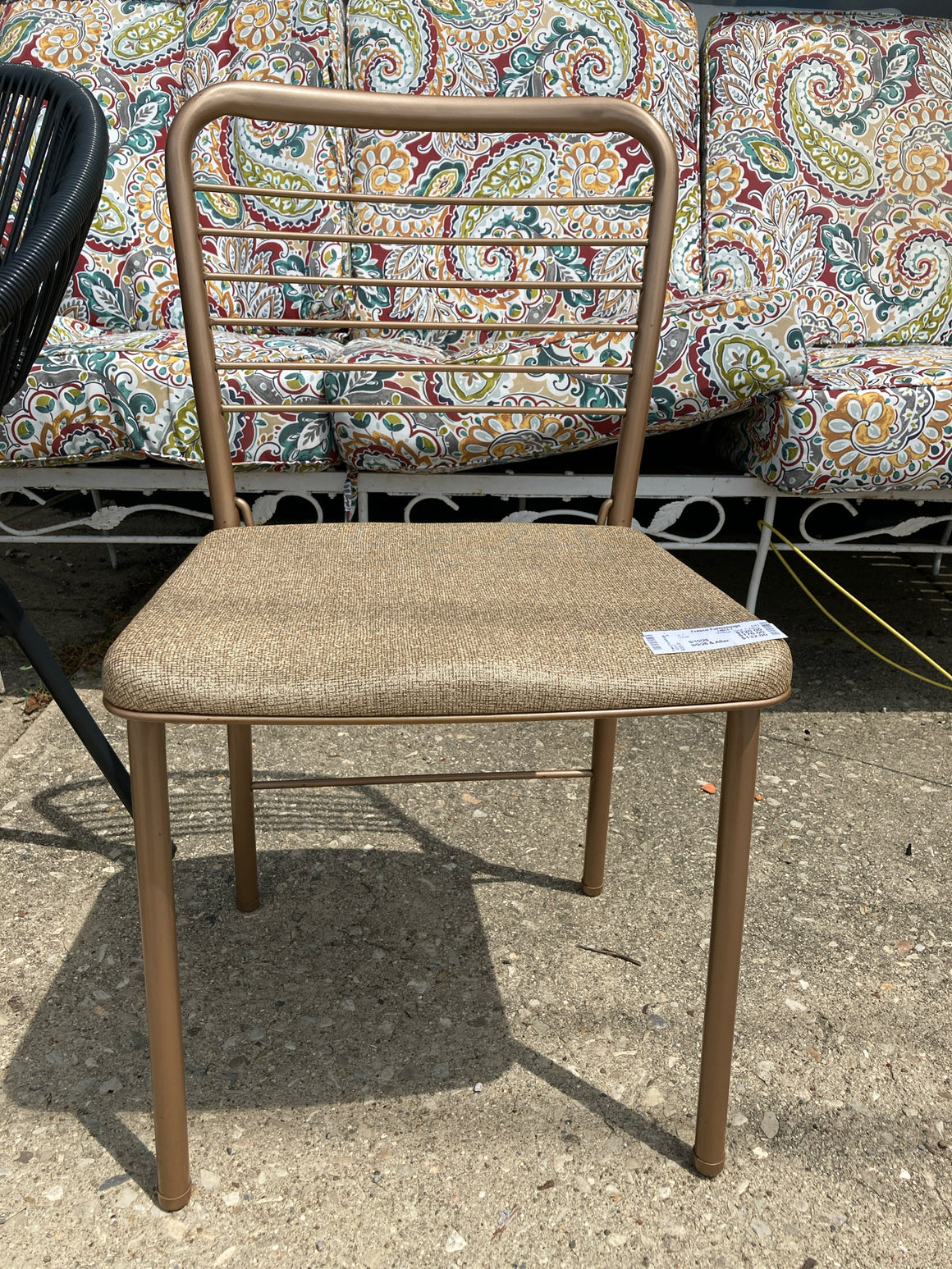 Cosco Vintage Vinyl Folding Set of 6 Tan Chair