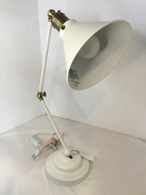 Desk White Metal Adjustable Lamp