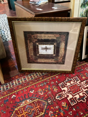 Orange/Green Dragonfly Framed Art