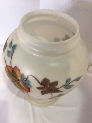 White/Multi Glass Floral Vase