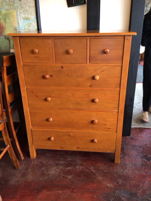 Pottery Barn Kids 5 Drawer Wood Light Wood Chest/Dresser