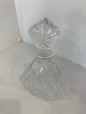 Cut Glass Triangle Decanter