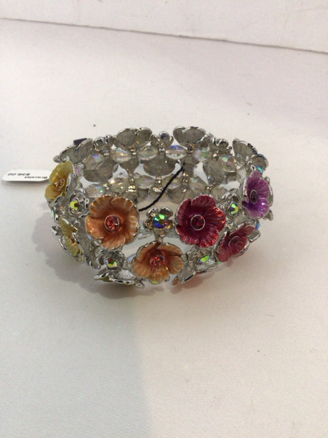 Multi-Color Floral Enamel Bracelet