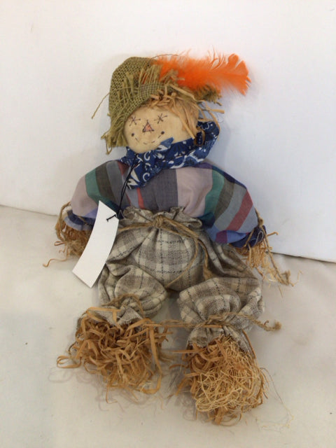 Halloween Multi-Color Cloth Scarecrow Holiday Item