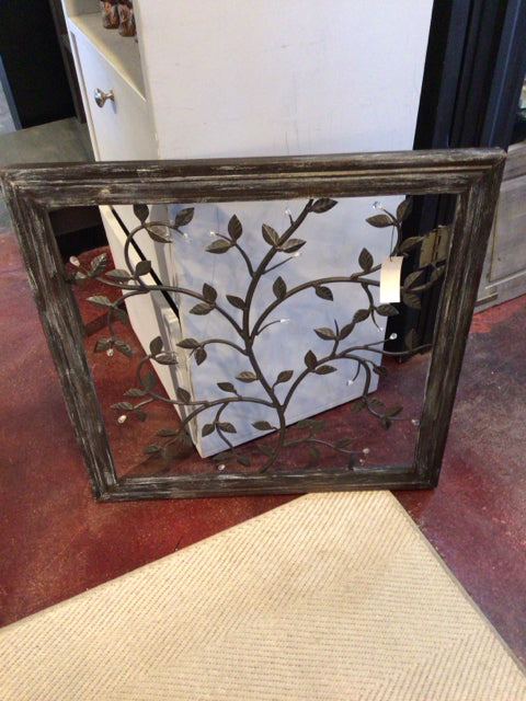 Wood/Metal Botanicals Brown Wall Decoration Art