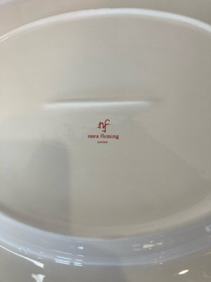 Nora Fleming White Ceramic Oval Platter