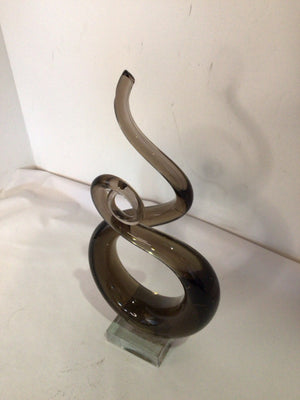 Modern Brown Glass Figurine