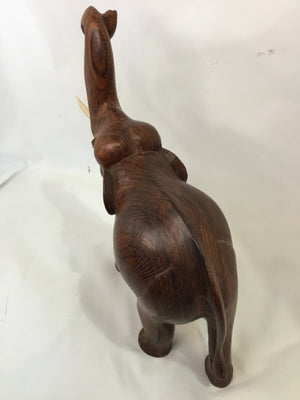 Brown Wood Elephant Figurine