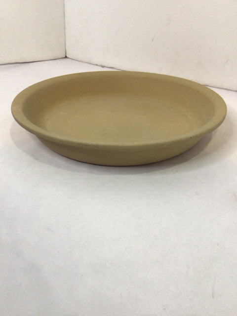 Pampered Chef Tan Stoneware Pie Plate