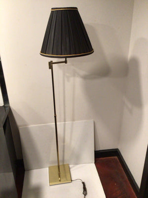 Floor Gold/Black Metal Adjustable Lamp