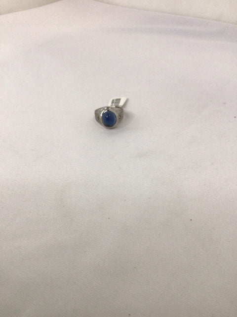 Sterling Silver Blue Cabochon Ring
