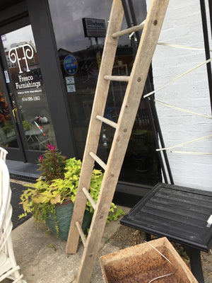 Vintage Brown Wood Ladder