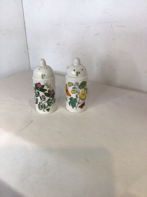 Portmeirion Botanical White/Multi Salt & Pepper