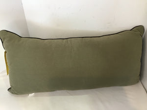 Green/Black Striped Bees Pillow