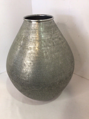 Pottery Barn Silver Metal Vase